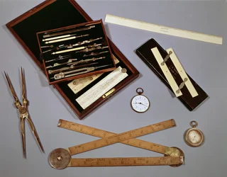 Instrumentos de desenho usados por Isambard Kingdom Brunel